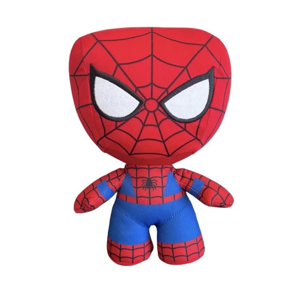 Disney Marvel Spider Man 10 Inch Plush Stuffed Toy Embroidered Eyes Spiderman